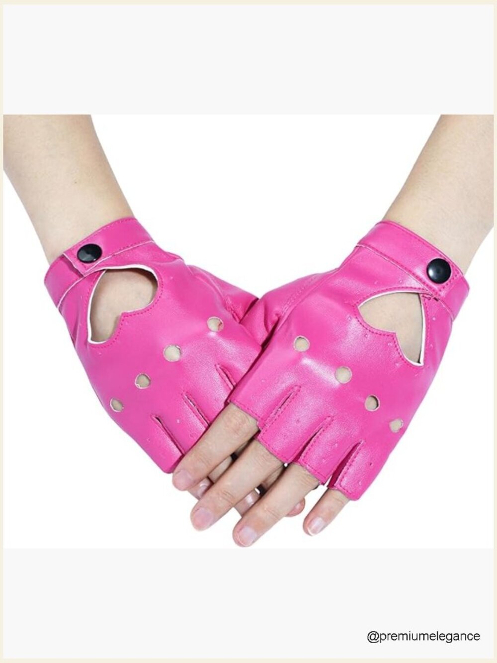 PU Leather Fingerless Dance Gloves for Women - Jazz, Costume, Motorcycle